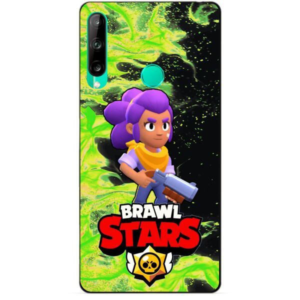 

Силиконовый чехол бампер Candy для Huawei P40 Lite E с Героем Brawl Stars Шелли