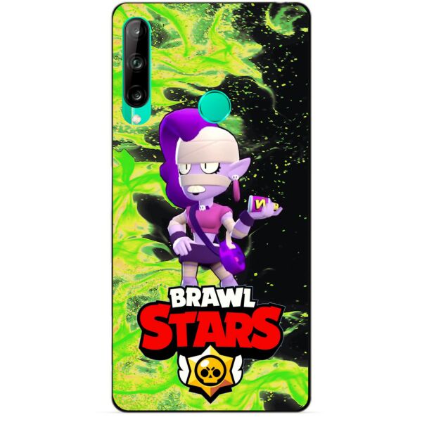 

Силиконовый чехол бампер Candy для Huawei P40 Lite E с Героем Brawl Stars Эмз