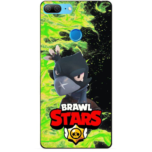 

Силиконовый бампер чехол Candy для Huawei Honor 9 Lite с Героем Brawl Stars Ворон