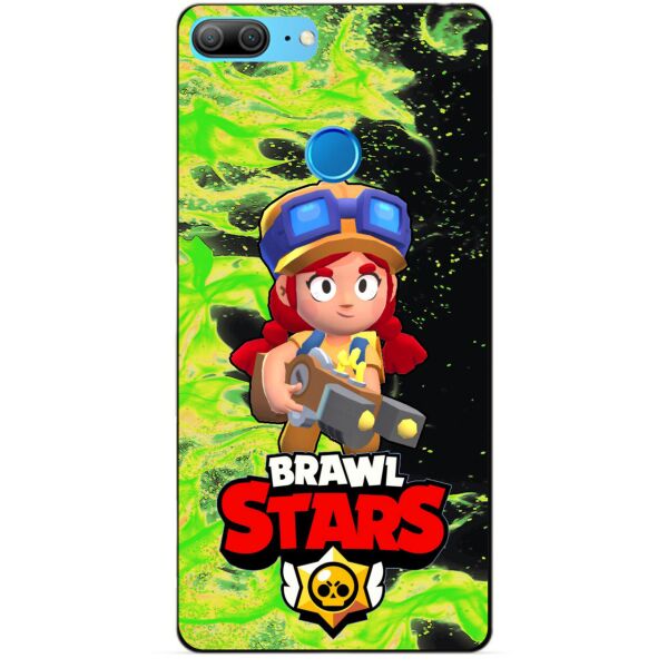 

Силиконовый бампер чехол Candy для Huawei Honor 9 Lite с Героем Brawl Stars Джесси