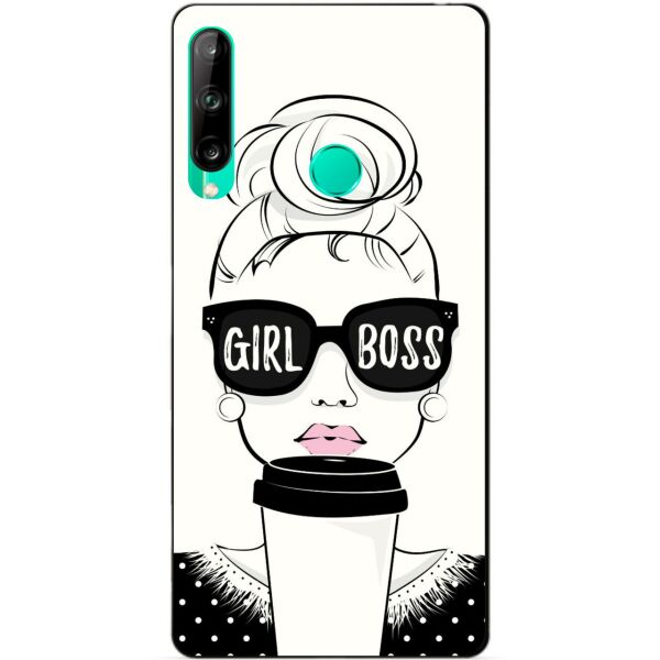 

Силиконовый чехол бампер Candy для Huawei P40 Lite E с рисунком Girl Boss