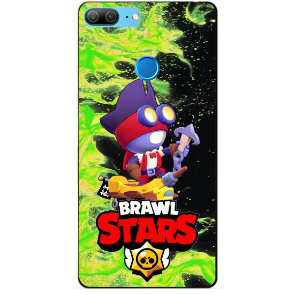 

Силиконовый бампер чехол Candy для Huawei Honor 9 Lite с Героем Brawl Stars Карл пират