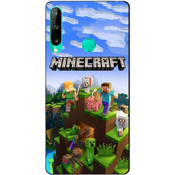 

Силиконовый чехол бампер Candy для Huawei P40 Lite E с рисунком Minecraft