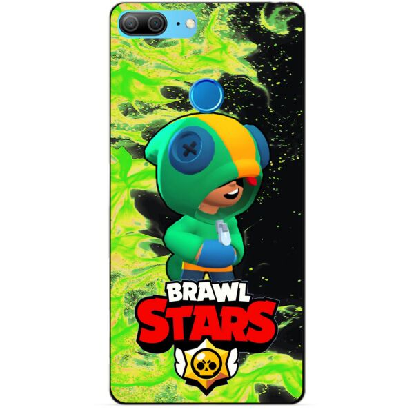 

Силиконовый бампер чехол Candy для Huawei Honor 9 Lite с Героем Brawl Stars Леон Бравл