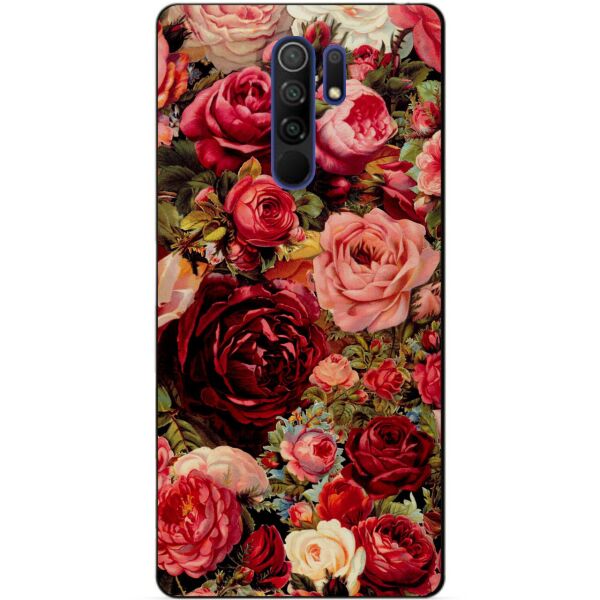 

Силиконовый бампер чехол Candy для Xiaomi Redmi 9 с рисунком Красные розы