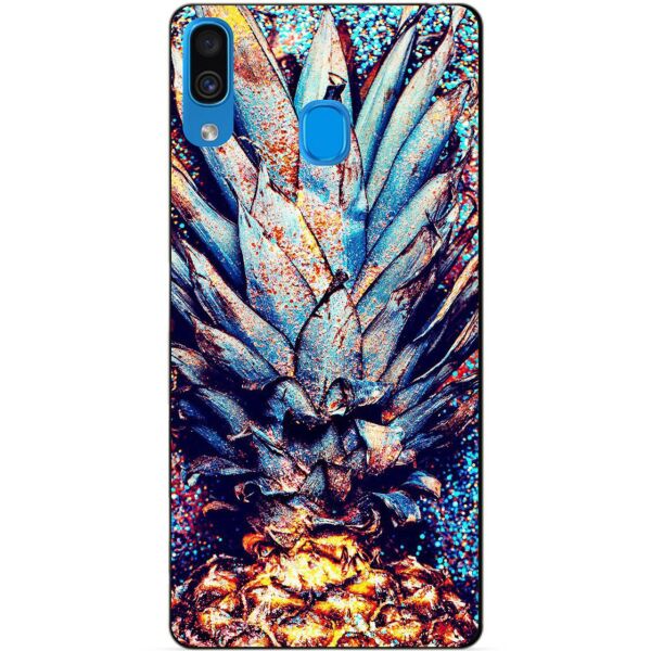

Силиконовый бампер чехол Candy для Samsung A30 2019 Galaxy A305f с рисунком Ананас