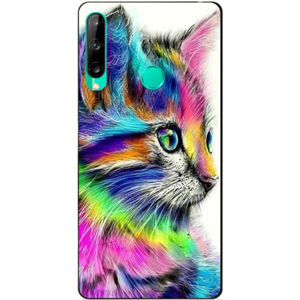 

Силиконовый чехол бампер Candy для Huawei P40 Lite E с рисунком Акварельный котик