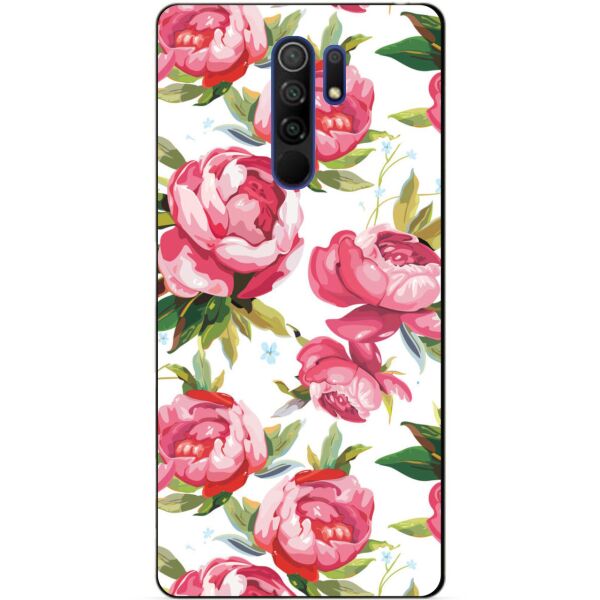 

Силиконовый бампер чехол Candy для Xiaomi Redmi 9 с рисунком Пионы