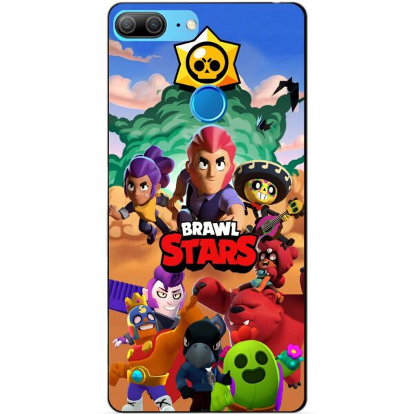 

Силиконовый бампер чехол Candy для Huawei Honor 9 Lite с рисунком Brawl Stars