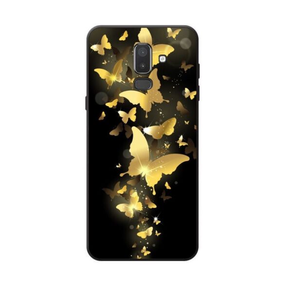 

Чехол силиконовый Candy для Samsung J8 Galaxy J810 с рисунком Золотые бабочки