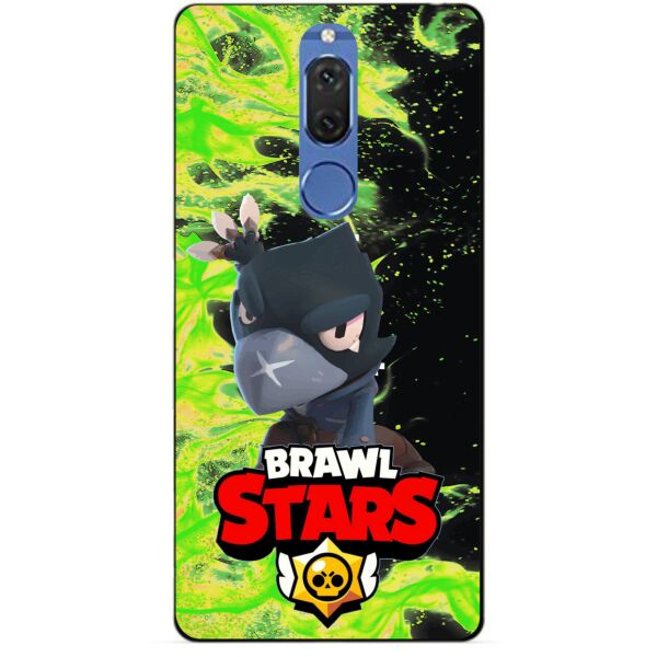 

Силиконовый бампер чехол Candy для Huawei Mate 10 Lite с героем Brawl Stars Ворон