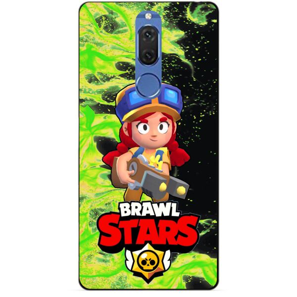 

Силиконовый бампер чехол Candy для Huawei Mate 10 Lite с героем Brawl Stars Джесси
