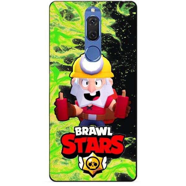

Силиконовый бампер чехол Candy для Huawei Mate 10 Lite с героем Brawl Stars Динамайк