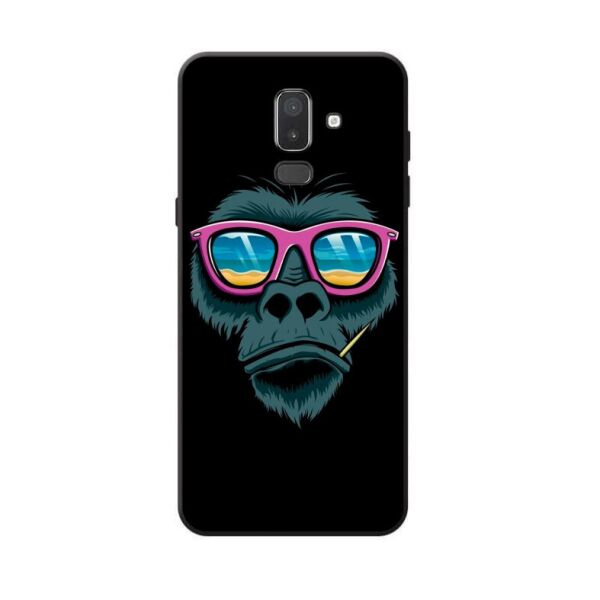

Чехол силиконовый Candy для Samsung J8 Galaxy J810 с рисунком Обезьяна в очках