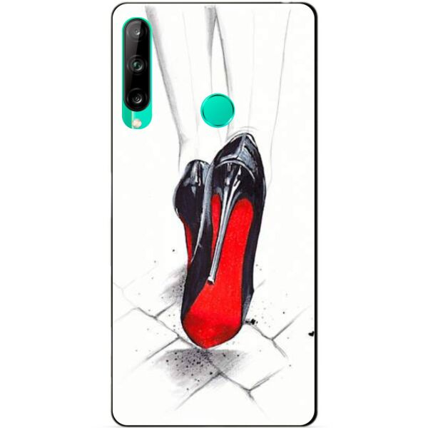 

Силиконовый чехол бампер Candy для Huawei P40 Lite E с рисунком Лабутены