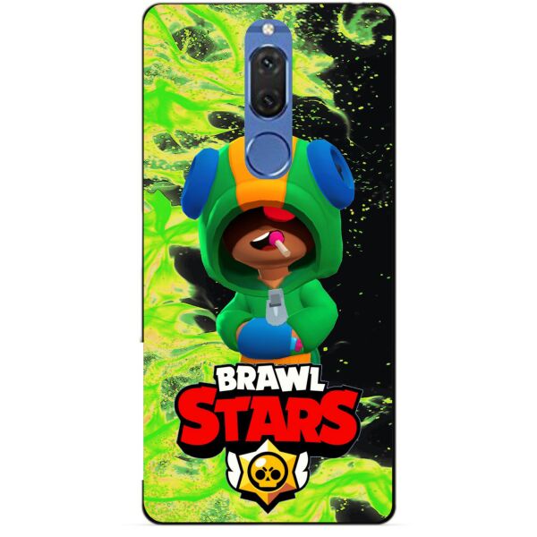 

Силиконовый бампер чехол Candy для Huawei Mate 10 Lite с героем Brawl Stars Леон