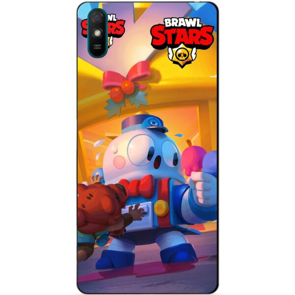 

Силиконовый бампер чехол Candy для Xiaomi Redmi 9a Веселые каникулы Лу Бравл Старс