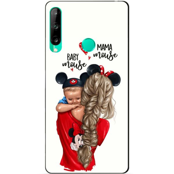 

Силиконовый чехол бампер Candy для Huawei P40 Lite E с рисунком Мама и Малыш
