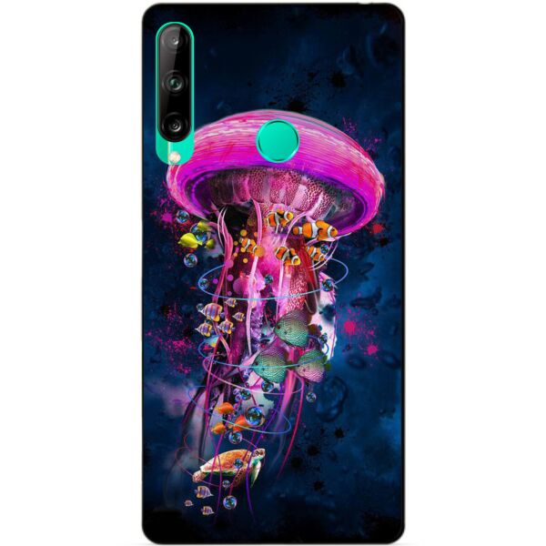 

Силиконовый чехол бампер Candy для Huawei P40 Lite E с рисунком Медуза