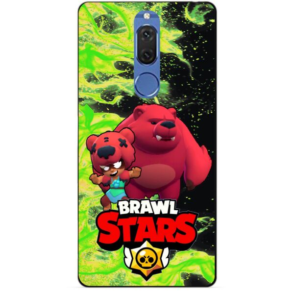 

Силиконовый бампер чехол Candy для Huawei Mate 10 Lite с героем Brawl Stars Нита Мишка