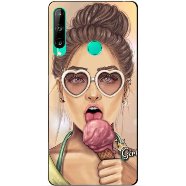 

Силиконовый чехол бампер Candy для Huawei P40 Lite E с рисунком Мороженое