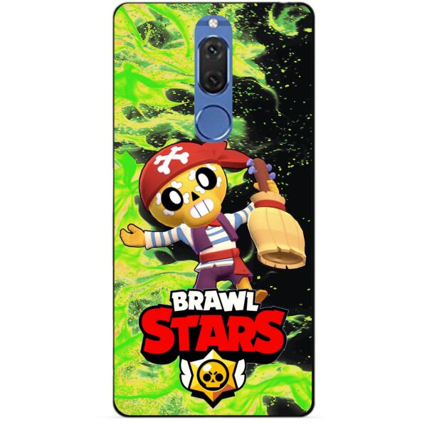 

Силиконовый бампер чехол Candy для Huawei Mate 10 Lite с героем Brawl Stars Поко пират