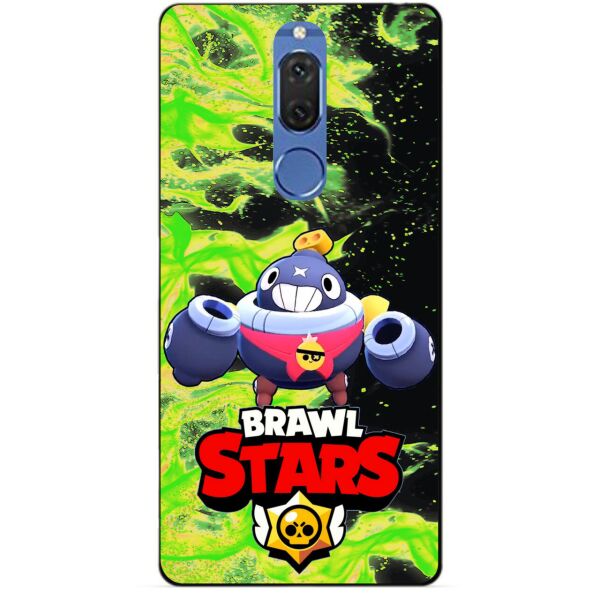 

Силиконовый бампер чехол Candy для Huawei Mate 10 Lite с героем Brawl Stars Тик