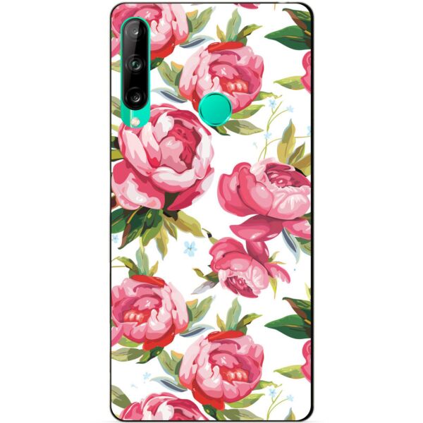 

Силиконовый чехол бампер Candy для Huawei P40 Lite E с рисунком Пионы
