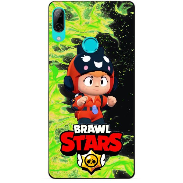 

Силиконовый бампер чехол Candy для Huawei P Smart 2019 с Героем Brawl Stars Беа снайпер