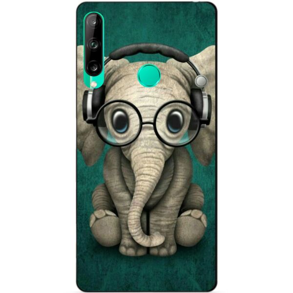 

Силиконовый чехол бампер Candy для Huawei P40 Lite E с рисунком Слоник