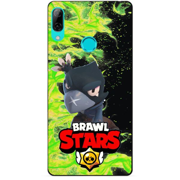 

Силиконовый бампер чехол Candy для Huawei P Smart 2019 с Героем Brawl Stars Ворон
