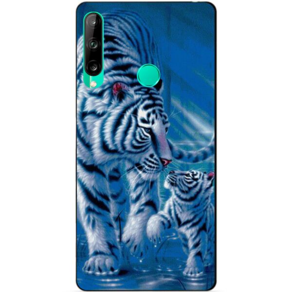 

Силиконовый чехол бампер Candy для Huawei P40 Lite E с рисунком Тигры