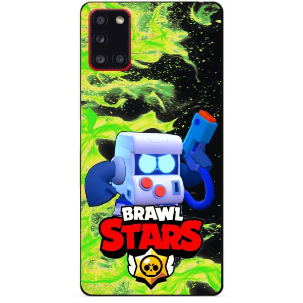 

Силиконовый бампер чехол Candy для Samsung A31 Galaxy A315f с Героем Brawl Stars 8-Бит