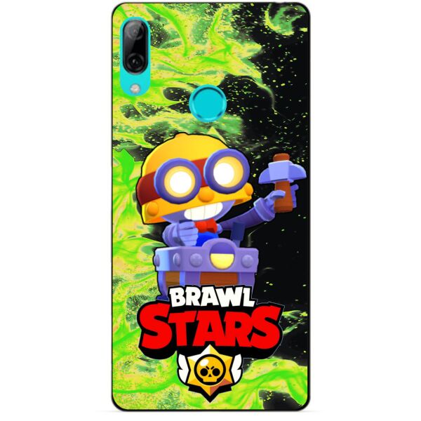 

Силиконовый бампер чехол Candy для Huawei P Smart 2019 с Героем Brawl Stars Карл