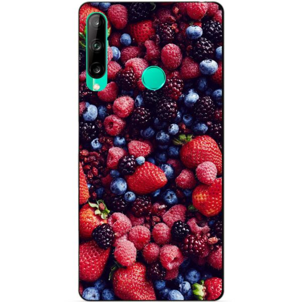 

Силиконовый чехол бампер Candy для Huawei P40 Lite E с рисунком Ягоды