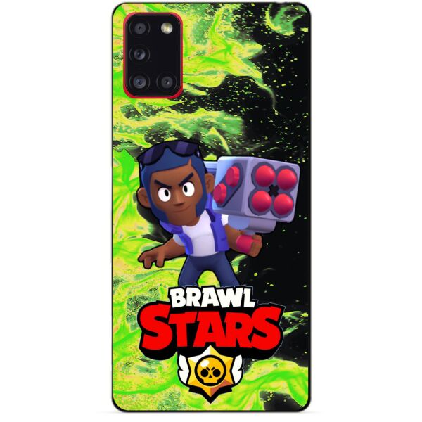 

Силиконовый бампер чехол Candy для Samsung A31 Galaxy A315f с Героем Brawl Stars Брок