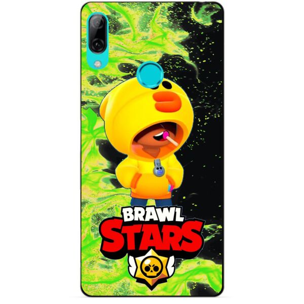 

Силиконовый бампер чехол Candy для Huawei P Smart 2019 с Героем Brawl Stars Леон утка