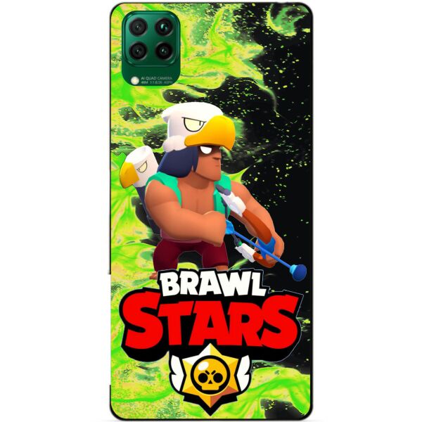 

Силиконовый чехол бампер Candy для Huawei P40 Lite с Героем Brawl Stars Бо