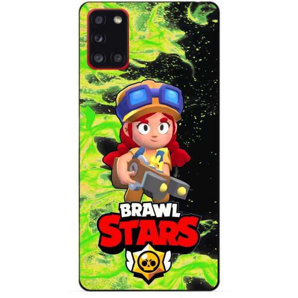 

Силиконовый бампер чехол Candy для Samsung A31 Galaxy A315f с Героем Brawl Stars Джесси