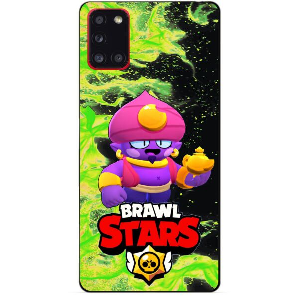 

Силиконовый бампер чехол Candy для Samsung A31 Galaxy A315f с Героем Brawl Stars Джин