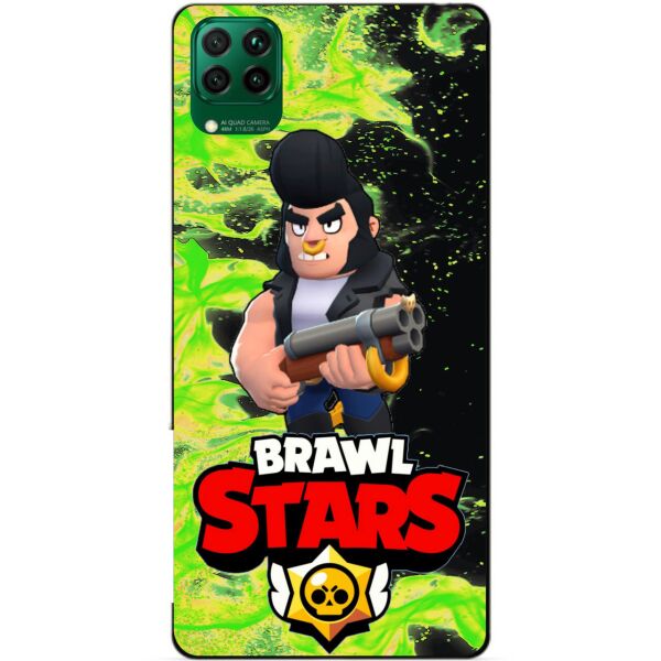 

Силиконовый чехол бампер Candy для Huawei P40 Lite с Героем Brawl Stars Булл