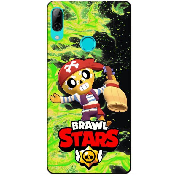 

Силиконовый бампер чехол Candy для Huawei P Smart 2019 с Героем Brawl Stars Поко пират