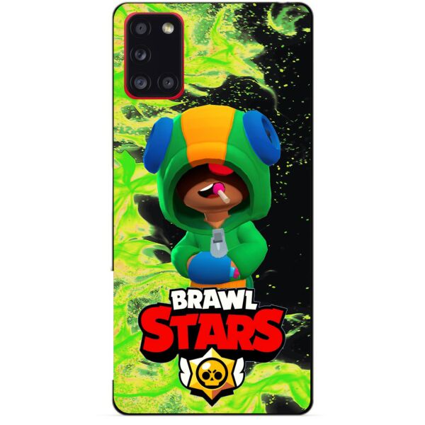 

Силиконовый бампер чехол Candy для Samsung A31 Galaxy A315f с Героем Brawl Stars Леон