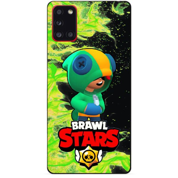 

Силиконовый бампер чехол Candy для Samsung A31 Galaxy A315f с Героем Brawl Stars Леон Бравл