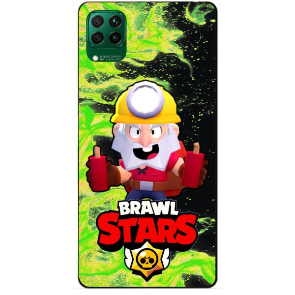 

Силиконовый чехол бампер Candy для Huawei P40 Lite с Героем Brawl Stars Динамайк