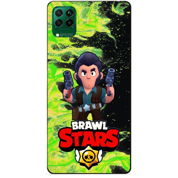 

Силиконовый чехол бампер Candy для Huawei P40 Lite с Героем Brawl Stars Кольт