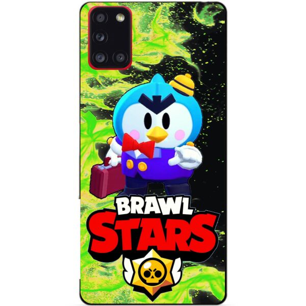 

Силиконовый бампер чехол Candy для Samsung A31 Galaxy A315f с Героем Brawl Stars Мистер П.