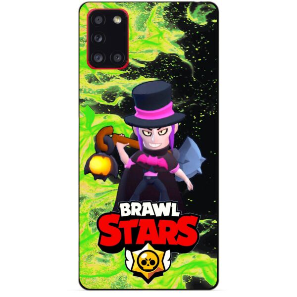 

Силиконовый бампер чехол Candy для Samsung A31 Galaxy A315f с Героем Brawl Stars Мортис