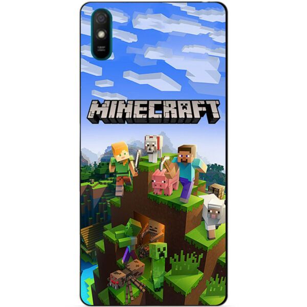 

Силиконовый бампер чехол Candy для Xiaomi Redmi 9a с рисунком Minecraft