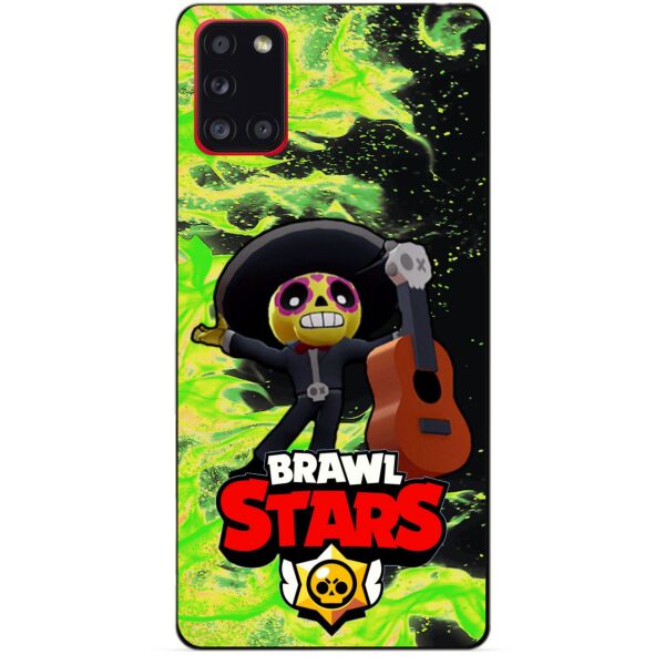 

Силиконовый бампер чехол Candy для Samsung A31 Galaxy A315f с Героем Brawl Stars Поко